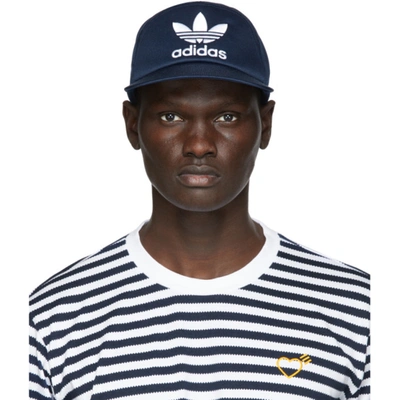 Shop Adidas X Human Made Navy Human Made Edition Ball Cap In Collegiate