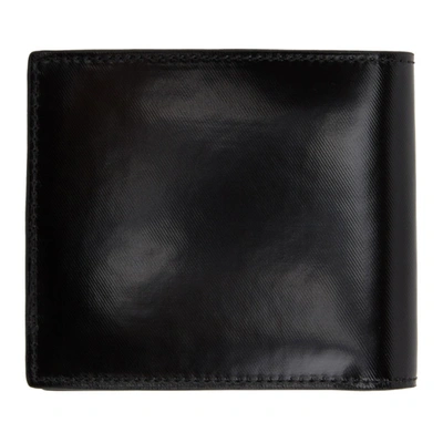 Shop Burberry Black Icon Stripe International Wallet In Black A1189