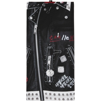 Shop 99% Is Black Graphic Long Snood In Mix