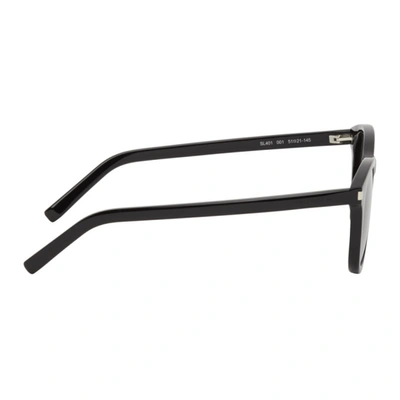 Shop Saint Laurent Black Sl 401 Sunglasses In 001 Black