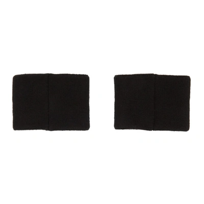 Shop Fendi Black Bag Bugs Wristbands In F0748 Black
