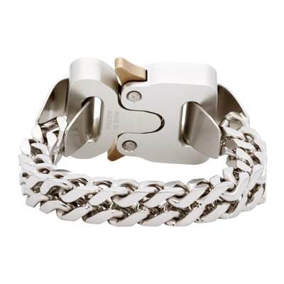 Shop Alyx Silver River Link Bracelet In Gry0002
