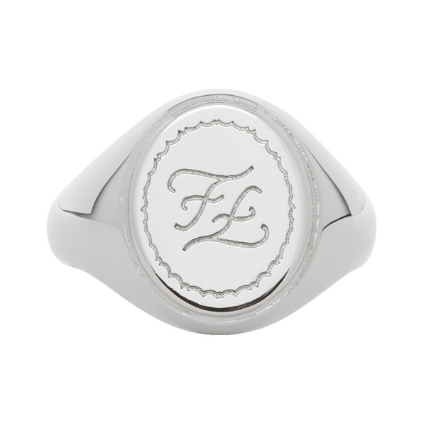 silver fendi ring