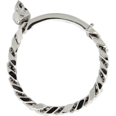 Shop Alexander Mcqueen Silver Identity Chain Bracelet In 0446 Mcq0911sil.v.b