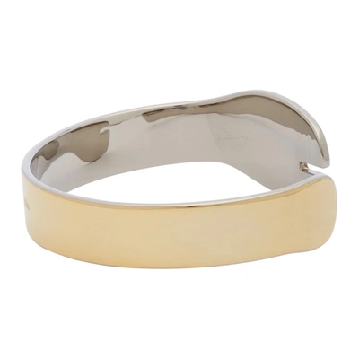 Shop Maison Margiela Gold Tabi Bracelet In 964 Ylwgld