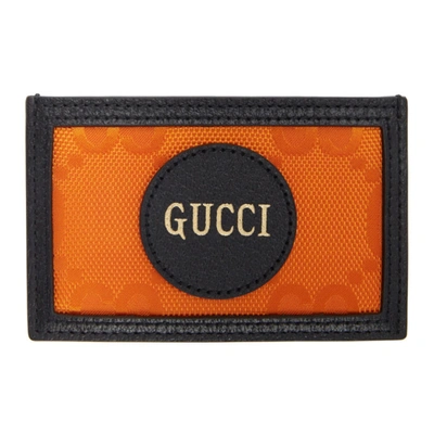 Shop Gucci Orange Off The Grid Gg Card Holder In 7560 Crtorg