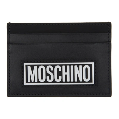 Shop Moschino Black Fantasy Print Card Holder In A1555  Black
