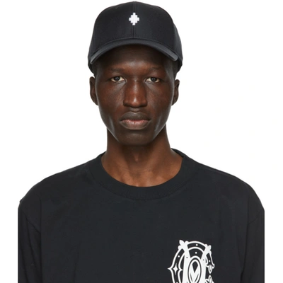 Shop Marcelo Burlon County Of Milan Black Starter Black Label Edition Cross Cap