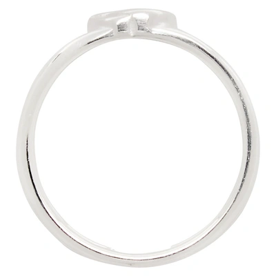 Shop Gucci Silver Interlocking G Ring