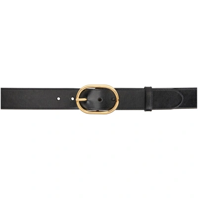 Shop Gucci Black Box Due Belt In 1000 Black