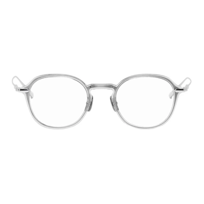 Shop Yuichi Toyama Transparent & Silver Logan Glasses In Silvrclrgry