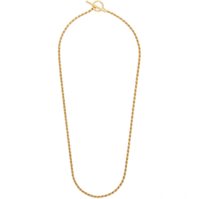 Shop All Blues Gold Polished Rope Necklace