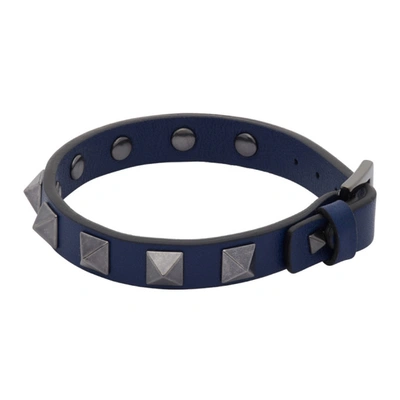 Shop Valentino Blue  Garavani Rockstud Bracelet In 71r Royal I