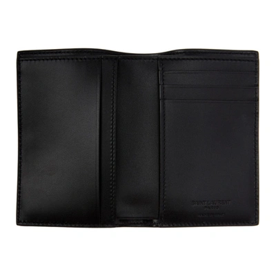 Shop Saint Laurent Black Bifold Wallet In 1000 Nero