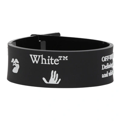 Shop Off-white Black And White Industrial Bracelet In Black/white