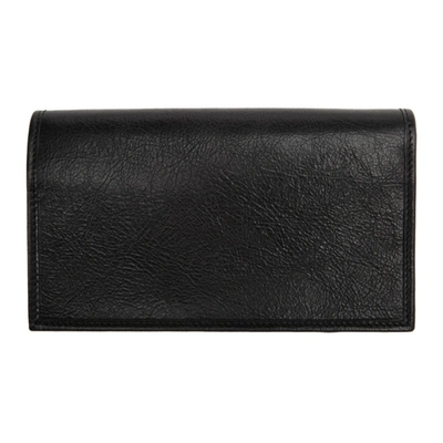 Shop Gucci Black Interlocking G Wallet In 1000 Black