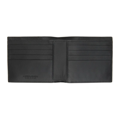 Shop Bottega Veneta Black Maxi Intrecciato Bifold Wallet In 8803 Black