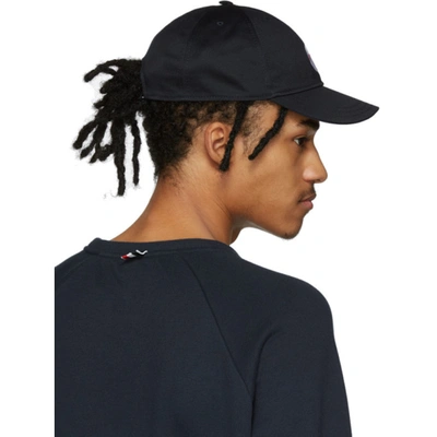 Shop Thom Browne Navy Classic Baseball Cap In 415 Navy