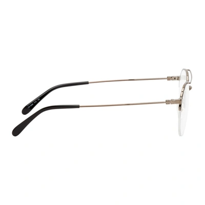 Shop Givenchy Gold Gv 0099 Glasses In 0yyc Blgd B