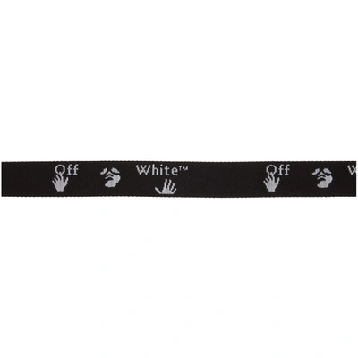 Shop Off-white Black New Logo Belt In Metal