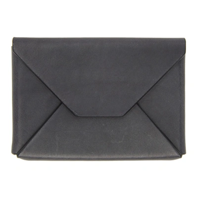 Shop Jil Sander Grey Envelope Case Card Holder In 023 Dkgrey