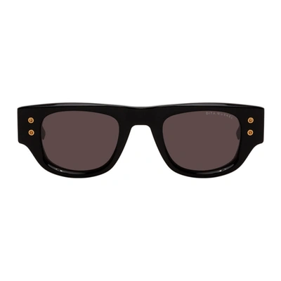 Shop Dita Black & Grey Muskel Sunglasses In Blkcrysgry