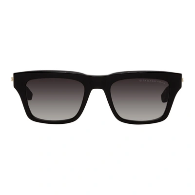 Shop Dita Black & Grey Wasserman Sunglasses In Blackdkgry