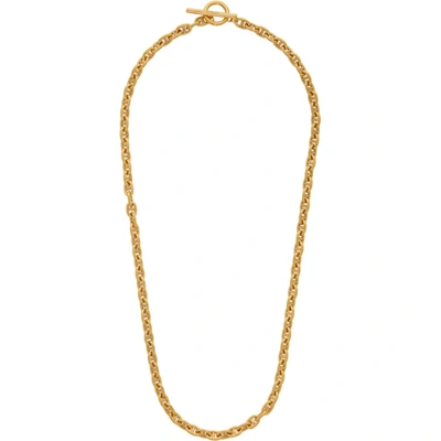 Shop All Blues Gold Polished Pill Necklace