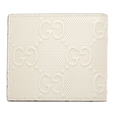 Shop Gucci Off-white ' Signature' Tennis Coin Wallet In 9022 Mystic