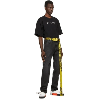 Shop Off-white Yellow 2.0 Industrial Belt In Yellow Black
