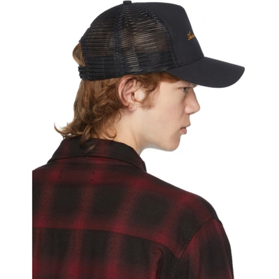 Shop Amiri Black Trucker Hat