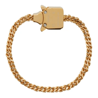 Shop Alyx 1017  9sm Gold Mini Cubix Bracelet In Gld0003 Gld
