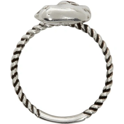 Shop Gucci Silver Chick Ring In 0728