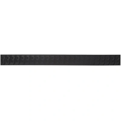 Shop Ps By Paul Smith Black Dino-embossed Belt In Black 79