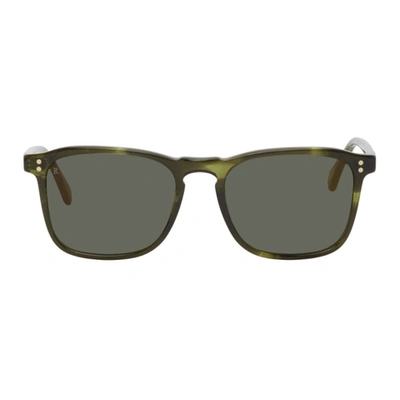 Shop Raen Green Wiley Sunglasses In S237 Sea/br