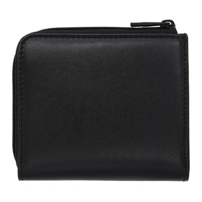 Shop Alexander Mcqueen Black Graffiti Zip Coin Purse In 1070 Blkwht