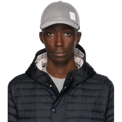 Shop Thom Browne Grey Six Panel Cap In 035 Med Gre