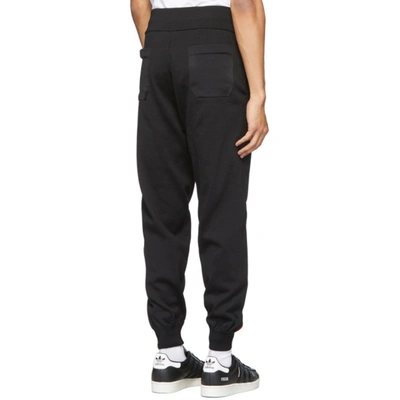 Shop Gcds Black Logo Lounge Pants In 02 Black