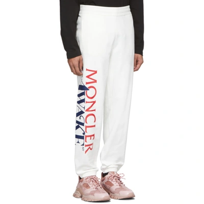 Shop Moncler Genius 2 Moncler 1952 Beige Awake Ny Edition Logo Lounge Pants In 034 Beige