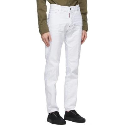 Shop Dsquared2 White Cool Guy Jeans In 100 White