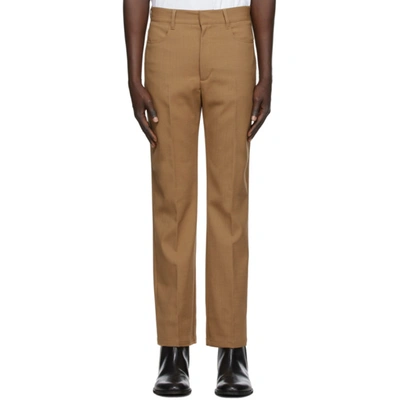 Shop Sunflower Tan French Trousers In 150 Khaki