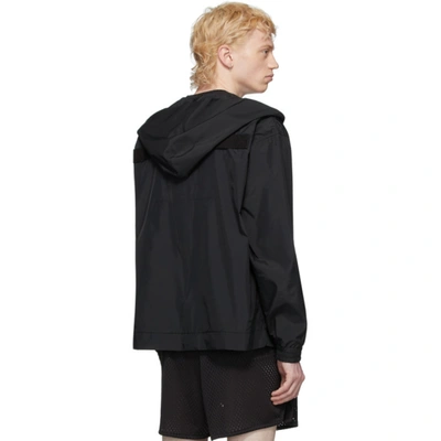 Shop Rick Owens Black Champion Edition Hooded Jacket In 09 Blk