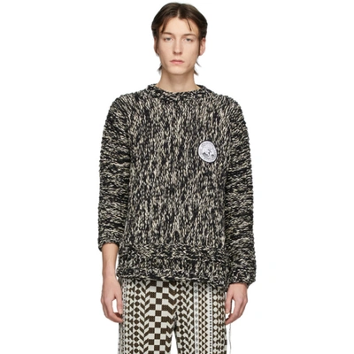 Shop Off-white Black & White Climb Rope Sweater In 1000 Black