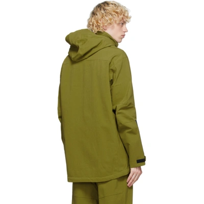 Shop Gr10k Green Schoeller® Alpha Parka Jacket In 9-3 Green