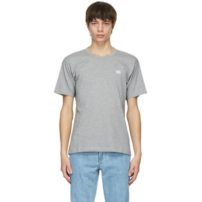 Shop Acne Studios Grey Nash Patch T-shirt In Light Grey