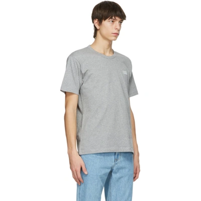 Shop Acne Studios Grey Nash Patch T-shirt In Light Grey
