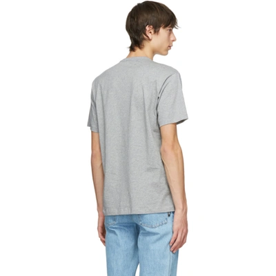 Shop Acne Studios Grey Nash Patch T-shirt In Light Grey