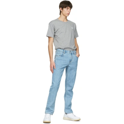 Shop Acne Studios Grey Nash Patch T-shirt In Light Grey