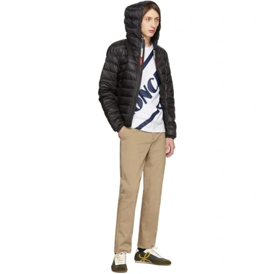 Shop Moncler Black Down Rook Jacket In 999black