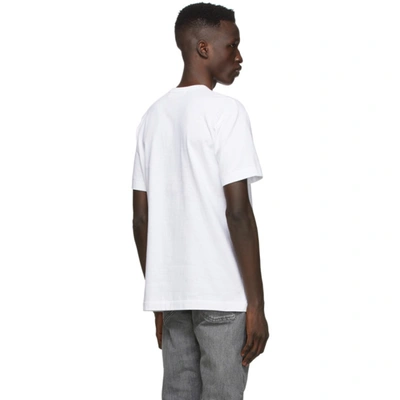 Shop Comme Des Garçons Play White Half Heart T-shirt In 1 White